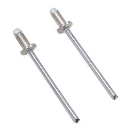 Akozon Rosette Rivets Steel, 2 Pcs Stainless Steel Rosette Rivets Rosette Dash Pop Rivet Replacement for Ford AMC VIN Door Tags