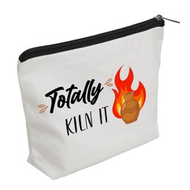 WZJHCL Pottery Makeup Pouch Bag Pottery Ceramics Lover Gift Ceramics Artist Storage Pouch Bag Ceramicist Gift Totally Kiln It (Totally Kiln It)