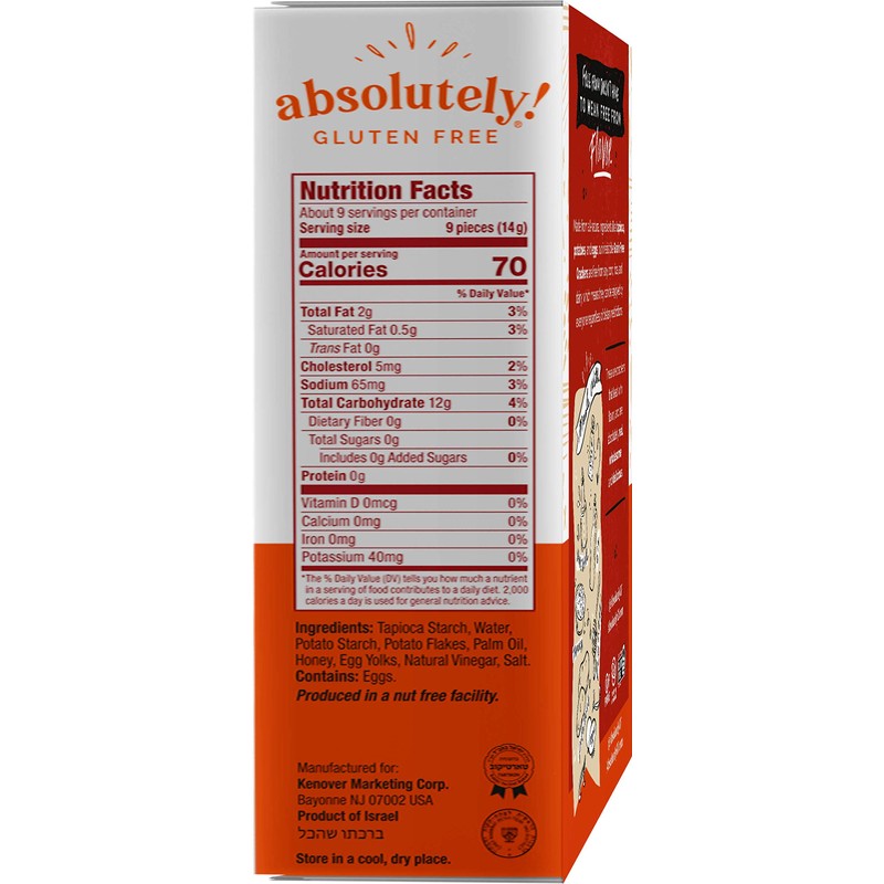 Absolutely Gluten Free Original Crackers, 4.4 Ounce (Pack of 3)