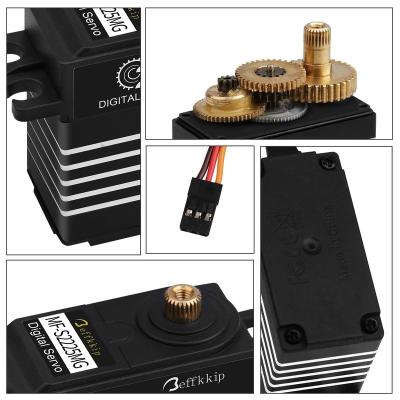 2Pack 25KG Digital Servo Motor High Torque RC Servo Full