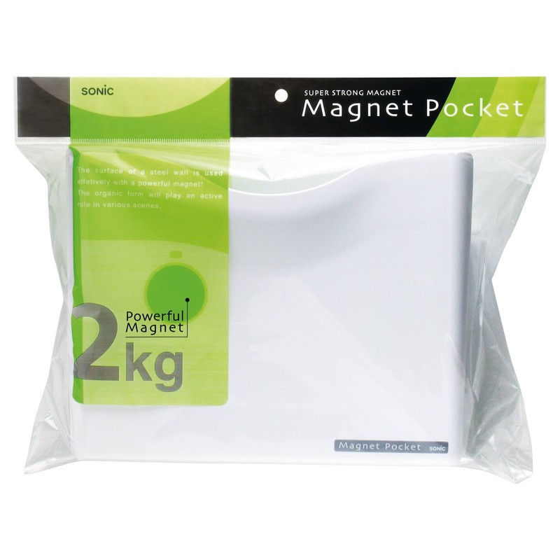 ソニック マグネットポケット A4 白 MP-447-W