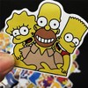 US-Style 50-Piece The Simpsons Stickers - Waterproof Decals for Cars