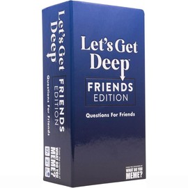 Let's Get Deep: Friends Edition by Relatable, Fun Group Card Game, Easy Adult Game for Game Night, Perfect for Party Games with Friends, Includes 400 Question Cards, Three Increasingly Personal Levels