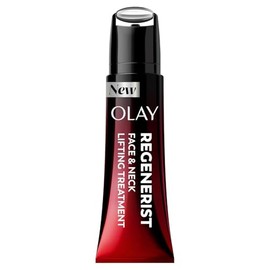 Olay Regenerist - Rodillo de cuello y cara, crema para el cuello para apretar y reafirmar, hidratante antienvejecimiento para mujeres, suero antiarrug