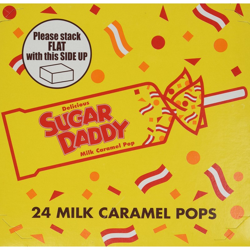 Charms Sugar Daddy Milk Caramel LolliPops [case of 24]