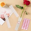 40 Pieces Flower Nutrient Tubes and 2 Label Stickers, Clear