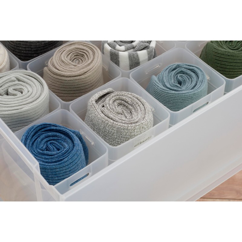 Shoe Organizing Cup, Clear, M Size (2.9 x 2.9 x