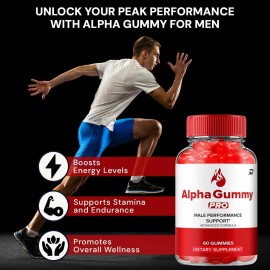Alpha Gummy Pro (1 Pack) Alpha Gummy Pro Gummies for Men – AlphaGummy Pro Male Gummy All-Natural