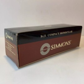 Simmons Rare NOS Simmons 8x21 Compact Monocular Model 801147 Black Rubber Field Scope