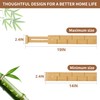 FILWH Bamboo Drawer Dividers with Inserts kitchen drawer organizer Adjustable