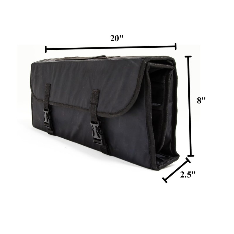 Chef Approved 20" Knife Storage Roll Bag with Buckle |