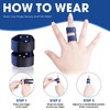 Pack of 4 Finger Splints, Adjustable Stackian Splint, Breathable Finger