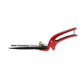 BERGER Commercial Grade Grass Shears, Self-Sharpening Steel Blades with Anti-Stick Coating, Forged Steel Body, Ring Clasp for Hanging Storage, 2200