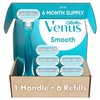 Gillette Venus Gillette Venus Smooth Razors for Women, Includes 1