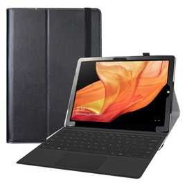 Bige for CHUWI UBook X 12" Case,PU Leather Folio 2-Folding Stand Cover Case for CHUWI UBook X 12 inch Tablet PC (Not Fit CHUWI UBook 11.6" Tablet),Black