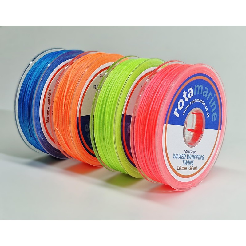 Vibrant 1mm 25mt Whipping Twine Waxed Thread Polyester Spool Rope,