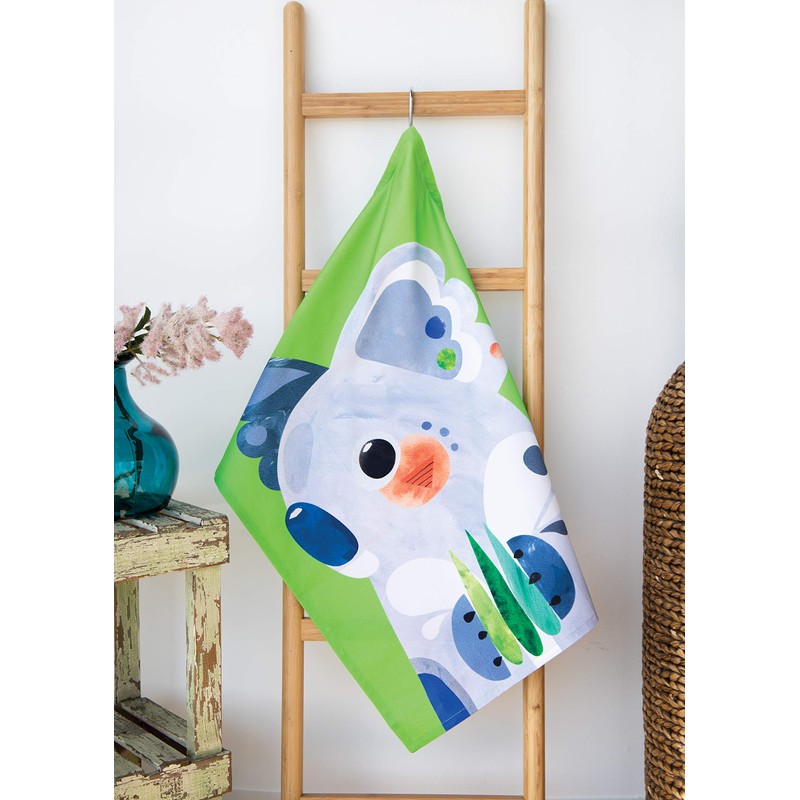 Maxwell & Williams GX0027 Pete Cromer Tea Towel, Koala Print,