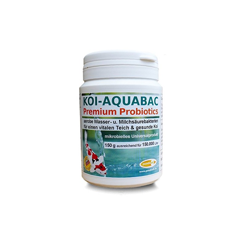 Koi-Aquabac, probiotische Filterbakterien, Starterbakterien, Milchsäurebakterien, 150 g für 150 m³