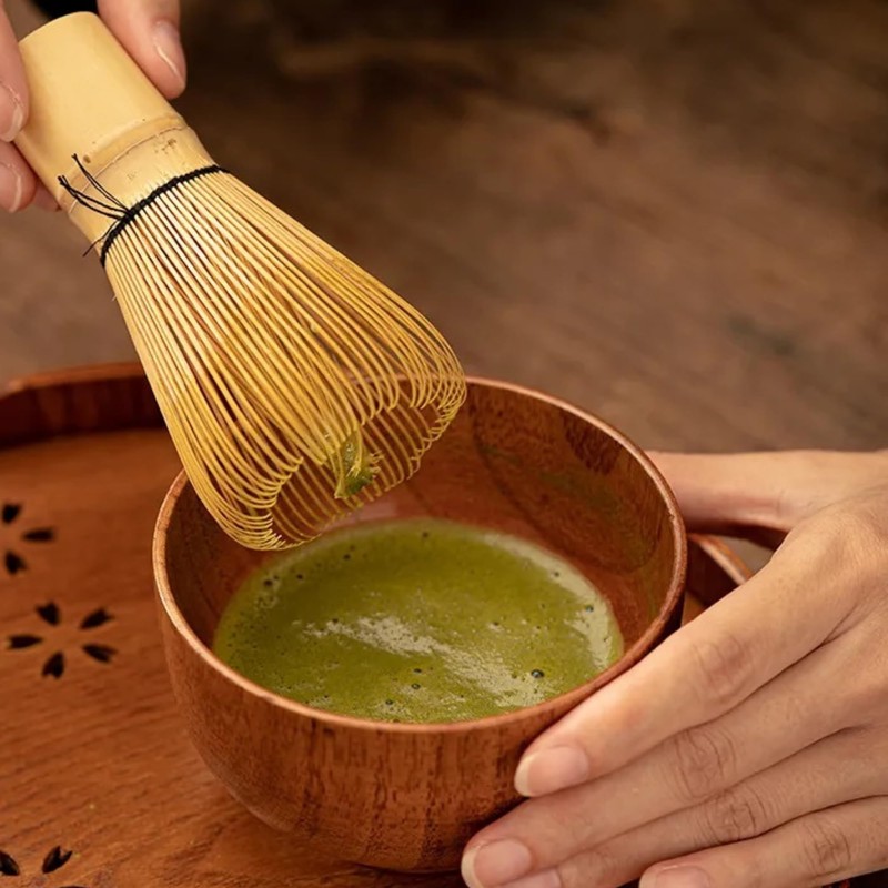 Chasen Traditional Bamboo Whisk with 100 Sticks Matcha Tea Green