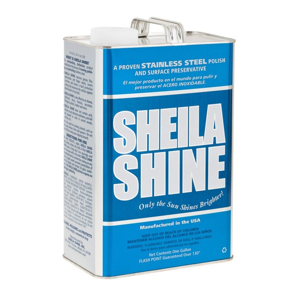 Sheila Shine 321702 Polish For Stainless Steel 1 Gallon Removes Greasy Films