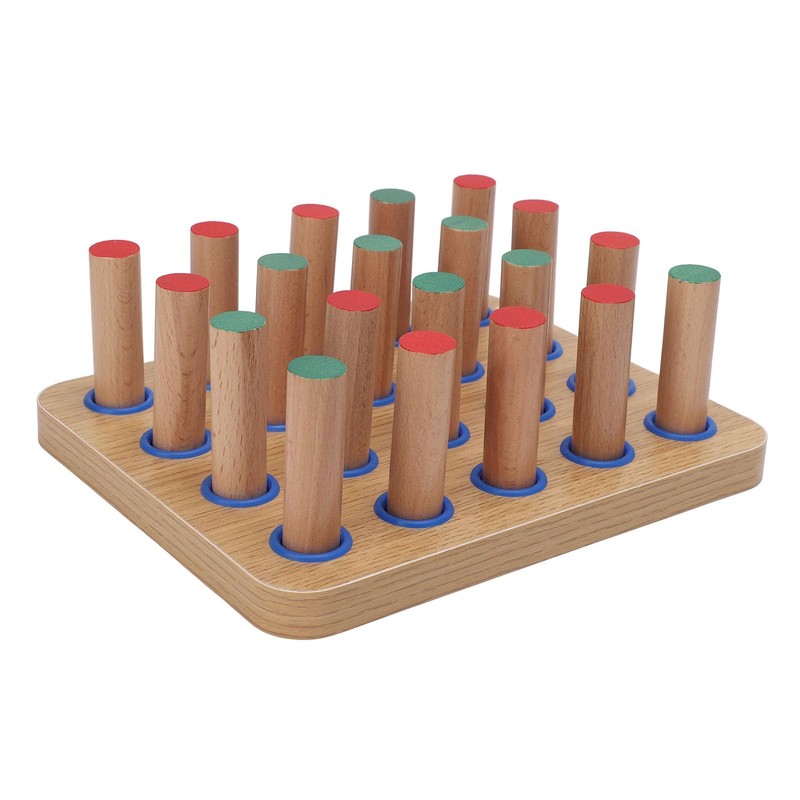 Wood Stroke Recovery Pegboard, Finger Dexterity Improve Board, Hand Eye