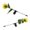 2Pcs Solar Powered LED Lamp Artificial Flower Light Garden Courtyard
