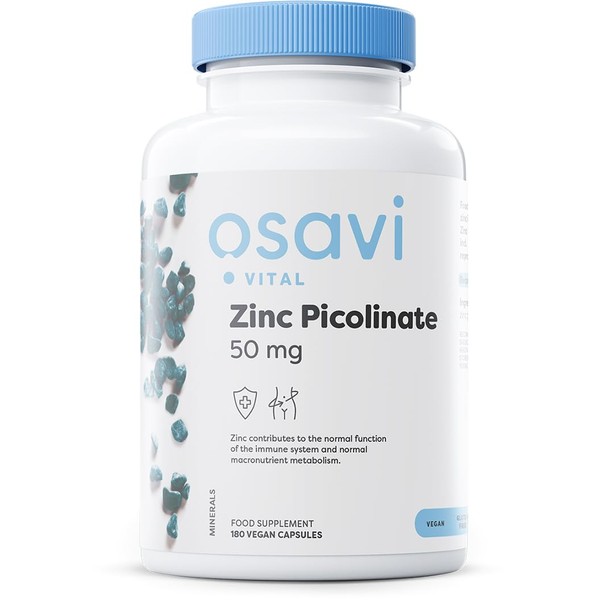 Osavi Zinc Picolinate, 50mg - 180 Vegan caps