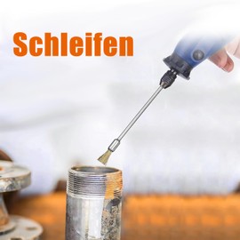 Treki 20 Pieces Extended Wire Brush Drill Brass Brush for Cordless Screwdriver, Scratch Brush Set Made of Stainless Steel/Brass/Bristles for Polishing Cleaning Rust Removal for Metal Tool Wheel Hubs