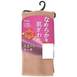 Atsugi TL1531 Comfort Suede Line 180 Denier Tights, Women's, beige, L–LL