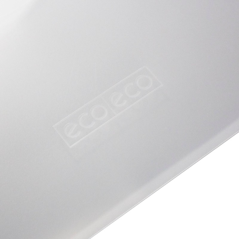 eco-eco A4 50% Recycled Clear Transparent Press Stud Popper Wallet,