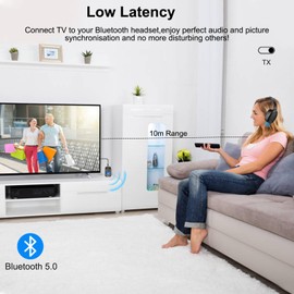 Bluetooth 5.0 Transmitter Receiver for TV to Wireless Headphones