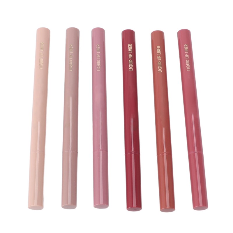 6 Colors Liquid Lip Liner Quick Drying Waterproof Long Lasting