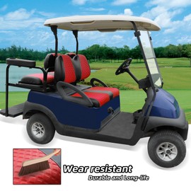 Roykaw Golf Cart Seat Covers Kit Fit for Club Car Precedent OEM Ordinary Seat Cushion, Marine Grade Vinyl Material/More Soft and Comfortable, Breathable & Easy to Clean