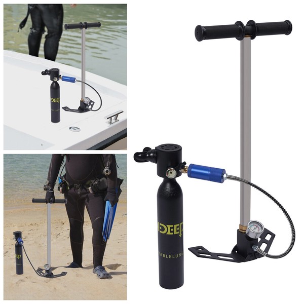 Oxygen Tank Pump Equipment Underwater Breath 0.5L Mini Scuba Diving
