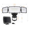 LEPOWER 1600LM LED Solar Security Lights Motion Outdoor, 5500K White