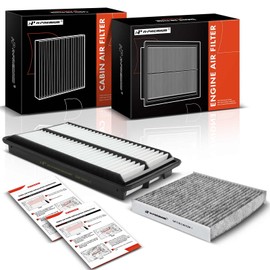 A-Premium 2-PC Engine & Cabin Air Filter with Activated Carbon Compatible with Honda Odyssey 2018-2022 & Acura TLX 2021-2022 2.0L