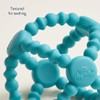 Itzy Ritzy Silicone Teething Ball Flexible Teether (Teal)