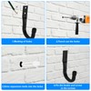 Jiujuda9 6 Pcs Heavy Duty Garage Wall Hooks - J