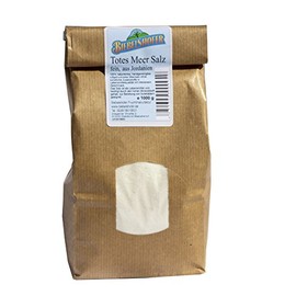 Totes Meer Salz, fein, 1 kg, naturrein als Speisesalz oder Badesalz/Solebad aus Jordanien