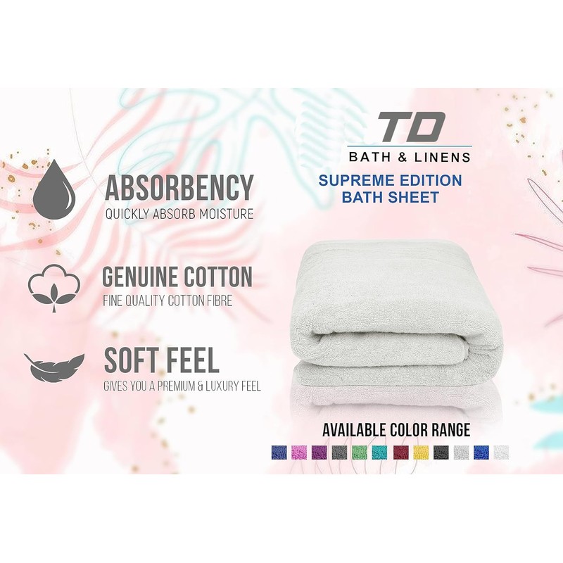 Luxury Super Jumbo Bath Sheet (100 x 200 cm-700 GSM)