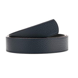 Vatee's Reversible Genuine Leather Belt for Men/Women Replacement Strap without Buckle 32 mm/38 mm Wide, 001:Black Blue