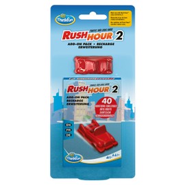 ThinkFun - 76614 - Rush Hour 2 - Erweiterung für das original Rush Hour. Mit neuen Herausforderungen für Jungen und Mädchen ab 8 Jahren.