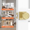 Haidms Gold Door Knobs Interior, Zinc-Alloy Heavy Duty Round Brushed