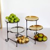 Three Layer Fruit Basket Stainless Steel Fruit Basket Modern Multi