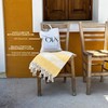 OIÁ Yellow hammam towel, beach towel, XXL beach towel, sand-free,