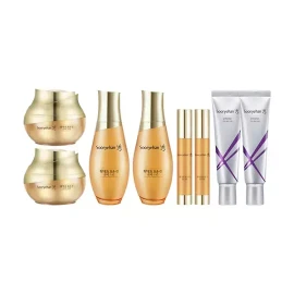 Sooryehan 수려한 발효 효윤 기초세트 3종 (스킨+크림+앰플) x2 + 기미 잡티 크림 60ml x2 Beautiful Fermentation Radiance Skincare Set 3 Types (Skin + Cream + Ampoule) x2 + Melasma Spot Cream 60ml x2