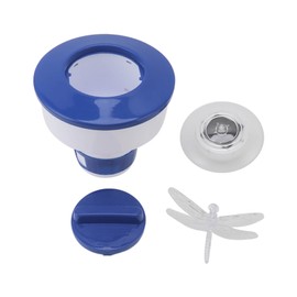 Floating Mini Chemical Dispenser Adjustable Plastic 600 Mah Floating Chlorine Dispenser for Spa Hot Tub Small Pools Dragonfly Lamp