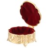 Metal Jewelry Box Innovative Light Luxury Shell Flower Round Trinket