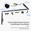 SCON XTB106-R Updated 4-Wire Recessed Rail for Magnetic Track Lighting