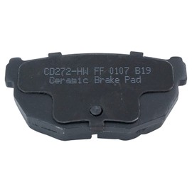 TRQ Rear Brake Pads Ceramic Compatible with 1984-1988 Nissan 200SX 1989-1998 240SX 1984-1989 300ZX